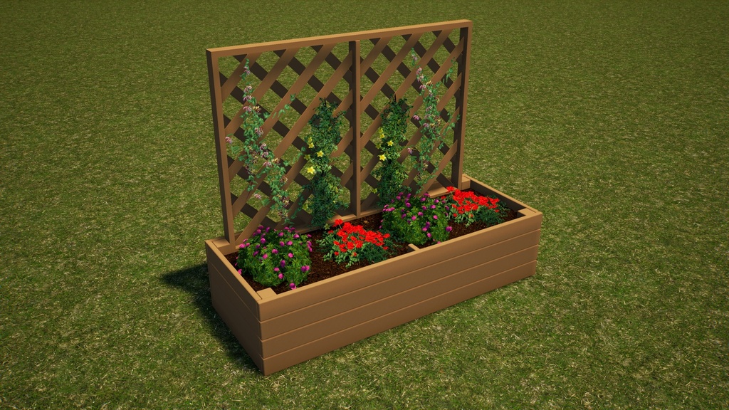 Garden Box with Trellis