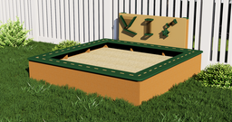 8' x 8' Racetrack Sandbox